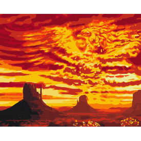 Картина за номерами Brushme XL Фенікс у пустелі 48х60 см Різнокольоровий BS28721L