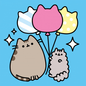 Картина за номерами Santi Пушин Повітряні кульки 25х25 см Різнокольоровий (955033)