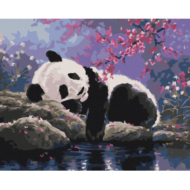 Картина за номерами Brushme XL Солодкий панди сон 48х60 см Різнокольоровий BS25108L