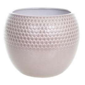 Кашпо GRIEBLING медова куля h 13*d 14*v 1,8 сірий лазур (000006526)