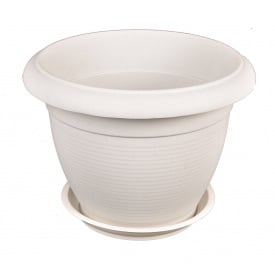 Квітковий горщик ГОСПОДАР "РИМ" Ø8 см білий 92-8017