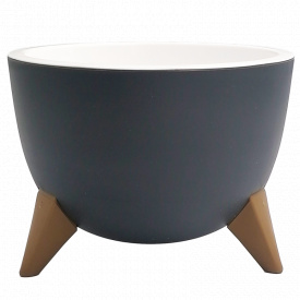 Горщик для квітів Ufo 10 л Антрацит Alyaplastik