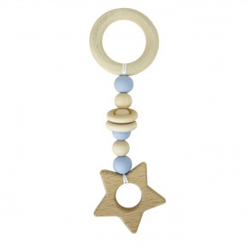 Гризунок дерев'яний Mega Zayka MGZ-0410 (Blue) Зірка