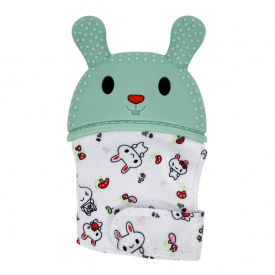 Прорізувач-рукавичка "Зайчик" Mega Zayka MGZ-0404 (Green) на липучці