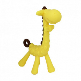 Силіконовий прорізувач Жираф Mega Zayka MGZ-0416 (Yellow) в футлярі