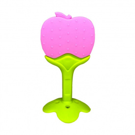 Прорізувач силіконовий "Яблуко" Mega Zayka MGZ-0401-5 у футлярі