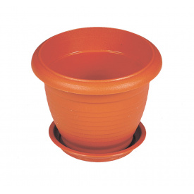 Квітковий горщик ГОСПОДАР "РИМ" Ø17 см коричневий 92-8054