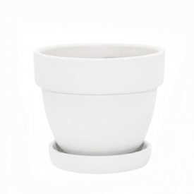 Горщик Shynkar Спарта h15*d18,5*v1,85 білий (000006214)