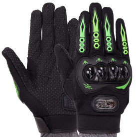 Мотоперчатки SP-Sport SC-06 XL Черный-зеленый