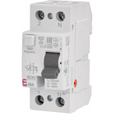 Дифференциальное реле ETI EFI6-P2 25А 1P+N 30мА тип AC 6kA (2061251)