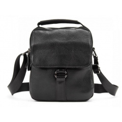 Чоловіча сумка месенджер Tiding Bag 17x20x6 см Чорний (1982289975) Суми