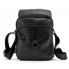 Чоловіча сумка месенджер Tiding Bag 17x20x6 см Чорний (1982289975) Суми