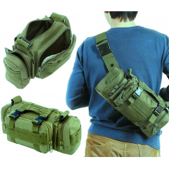 Тактична чоловіча сумка No Brand Molle Combat Sachet 18x30x8 см Хакі (1870530731) Черкаси