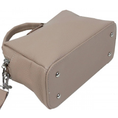 Жіноча сумка крос-боді Borsacomoda 16x16x10 см Бежевий (2535266722) Житомир