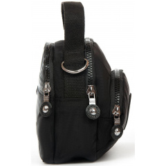 Жіноча сумка крос боді JIELSHI 19x15x10 см Чорний (2534885731) Хуст
