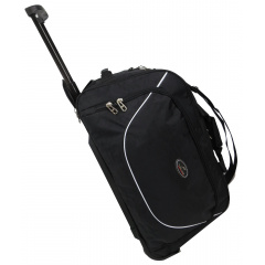 Сумка дорожня на колесах Wallaby 10428-2 M 60x34x28 см Чорний (1536245552) Слов'янськ