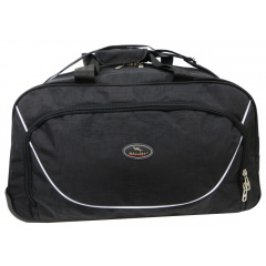 Сумка дорожня на колесах Wallaby 10428-2 M 60x34x28 см Чорний (1536245552) Слов'янськ