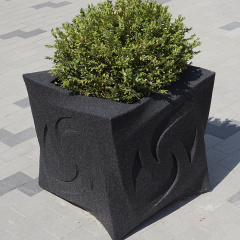 Вазон бетонний Мира 50x50x50 см, уличный садовый Одеса