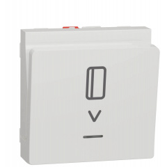 Карточный выключатель Schneider Electric NU328318 с подсветкой 10А 2М (белый) Житомир