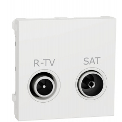 Одинарная розетка Schneider Electric NU345418 R-TV SAT 2М (белая) Якимівка