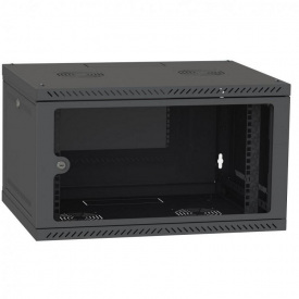 Шкаф настенный Ipcom 6U, 600*450, RAL9005 (СН-6U-060х045-ДС-9005)
