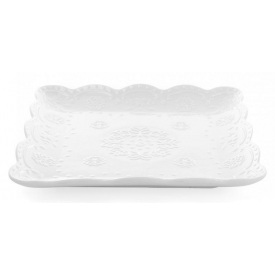 Фарфоровые блюда Bona в наборе 3 штуки 20х20см DP114996