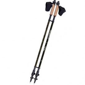 Палки для скандинавской ходьбы PowerPlay 9105 Sisu 80-135 см Black Gold