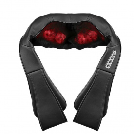 Універсальний роликовий електричний масажер для спини шиї та плечей Inspire 055K Black (BISD-055K)