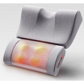 Подушка масажна роликова для шиї, спини та тіла з функцією підігріву Paradise Sound 501-С Сірий (1477900013)