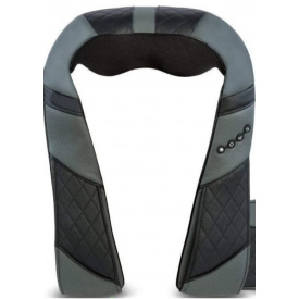 Масажер для шиї і плечей з прогріванням Resteck 32x31x19 см Чорно-сірий (1477844644)