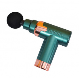 М'язовий ударний масажер Fascial GUN JY-760 4 насадки Зелений 30151367А