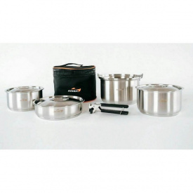 Набор посуды Kovea Stainless Cookware на 5-6 человек Серый (1053-KCW-1901)