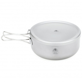 Котелок Robens Ori Titanium Pot with Plate Lid 0,8 л Серый (1046-690339)