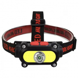 Фонарь аккумуляторный налобный HeadLight KX-210 XPE3W+COB5W