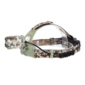 Налобный аккумуляторный фонарь Police PL-151 2*18650/Zoom Камуфляж
