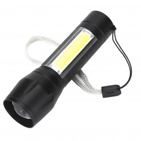 Ручной фонарик No Brand COP BL-511 XPE+COB в кейсе Black (3_03051)