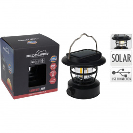 Фонарик кемпинговый Redcliffs Solar USB 200 lm Черный (958202)