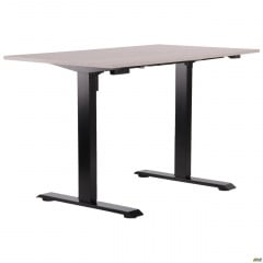 Регульований комп'ютерний стіл Like 1387х680 мм сірий для роботи в офісі Нововолынск