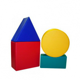 Конструктор з м'яких модулів для дітей Тиа-Спорт Геометрія 4 шт