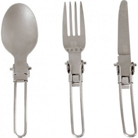 Набор столовых приборов Skif Outdoor Trinity 3 предмета Серый (1013-389.02.36)