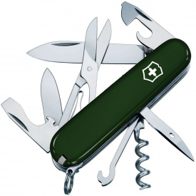 Складной нож Victorinox Climber 91 мм, 14 функций Зеленый (1.3703.4)