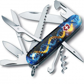 Складной нож Victorinox Huntsman Ukraine ДНК Украинца Желто-синий (1.3713.3_T3270pw)
