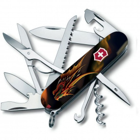 Складной нож Victorinox Huntsman Zodiac 91 мм 15 функций Фантастический дракон (1.3713.3_Z3210p)