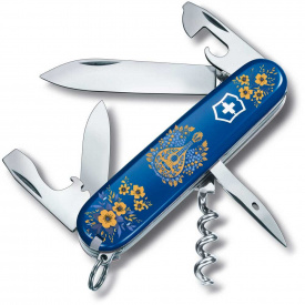 Складной нож Victorinox Spartan Ukraine 91 мм 12 функций Украинские мотивы Синий (1.3603.2_T1370u)