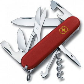 Складной нож Victorinox Climber Mat Красный матовый лак с желтым лого (1.3703_M0008p)