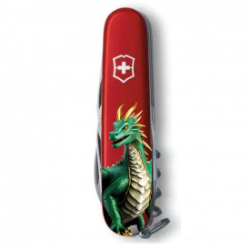 Складной нож Victorinox Spartan Zodiac 91 мм 12 функций Зеленый дракон (1.3603_Z3340u)