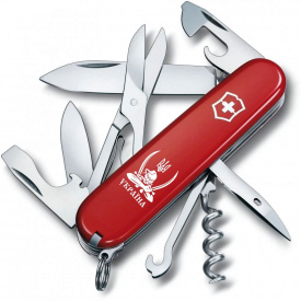 Складной нож Victorinox Climber Ukraine Козак с саблями (1.3703_T1110u)
