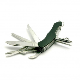 Складной карманный нож STINGER 11 в 1 Черный (DN27116)