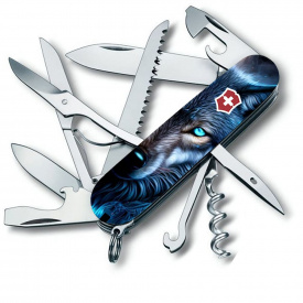 Складной нож Victorinox Huntsman Animal 91 мм 16 функций Волк (1.3713.3_F1040pw)