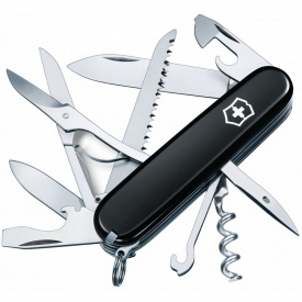 Швейцарский нож Victorinox Huntsman 91 мм 15 функций Черный в блистере (1.3713.3B1)